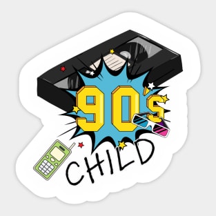 90's Child Retro Sticker